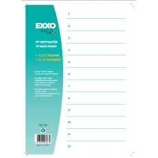 Separator plastic numere 1-12 EXXO